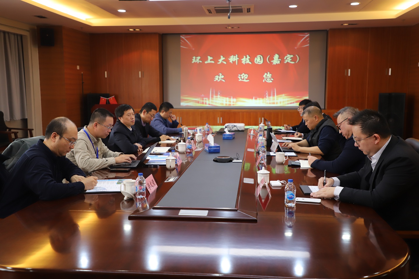 刘昌胜校长一行调研环上大科技园（嘉定）